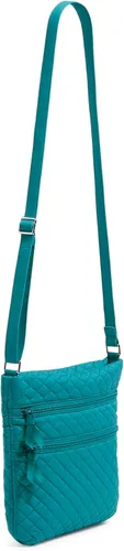 Miniatura 3 de Verabradley - Bolso cruzado de algodón con triple cremallera para mujer