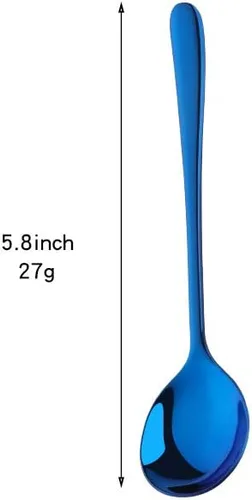 Miniatura 7 de Buyer Star Cucharaditas de 5.5 pulgadas Mini cucharas de café de acero inoxidable para azúcar Demitasse Espresso Cucharas