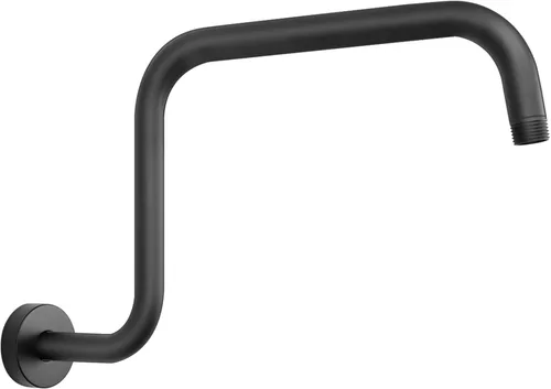 Miniatura 8 de Brazo de ducha en forma de S, tubo de extensión de cabezal de ducha de altura alta, conexión estándar de 1/2 pulgada con brida, impresionante