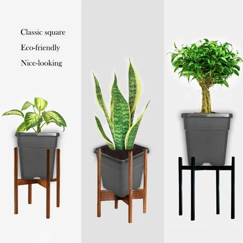 Miniatura 2 de Macetas cuadradas para vivero, macetas de cultivo para plantas de suelo, 0.63 galones, 10