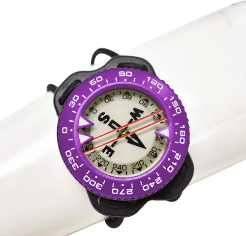Miniatura 3 de Scuba Choice Brújula de buceo (soporte de muñeca/bungee) – Herramienta de navegación submarina fácil de leer para buceo, diseño duradero con bisel