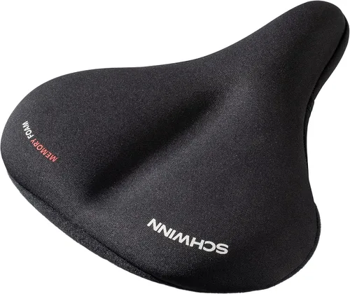 Miniatura 3 de Schwinn Cruise - Funda de asiento de bicicleta de espuma viscoelástica de doble correa, funda de sillín para mayor comodidad, espuma viscoelástica