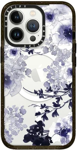 Miniatura 329 de Funda Impact de CASETiFY para iPhone 13 Pro Max con Magsafe - Estuche Claro Cuento de Invierno - Claro Negro Estuche transparente Winter Tale
