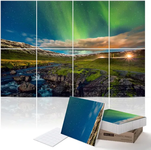 Miniatura 25 de PINWELIFE® Paneles acústicos para pared, paneles absorbentes a prueba de sonido, para el hogar y la oficina, amortiguadores decorativos absorbentes