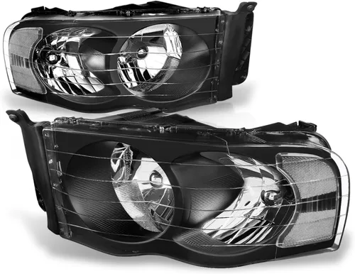 Miniatura 10 de Auto Dynasty Faros LED DRL Compatible con 2002 2003 2004 2005 Dodge Ram 1500 2500 3500, Señal de Giro Secuencial, Faros Proyectores Negros