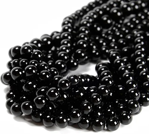 Miniatura 25 de 65 cuentas de jade blanco de 0.236 pulgadas, piedra natural, piedras preciosas redondas auténticas para hacer pulseras de bricolaje, joyas, cuerdas