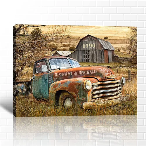 Miniatura 22 de GUTTATY Arte de pared en lienzo de Navidad personalizado, impresiones de lienzo personalizadas con apellido y señales, póster de decoración de pared