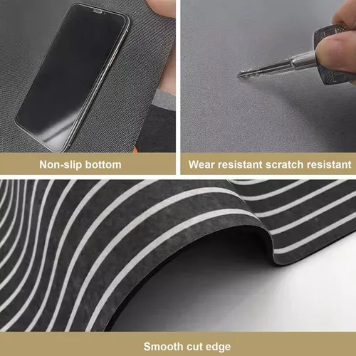 Miniatura 3 de Tapete de cocina, antideslizante, tapete de escritorio cómodo de pie, impermeable, antideslizante, alfombras de cocina absorbentes para cocina