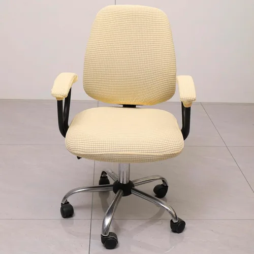 Miniatura 4 de Melaluxe Funda para silla de oficina con fundas para reposabrazos, funda elástica universal para silla de escritorio, fundas para silla
