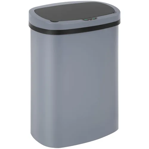 Miniatura 16 de BestOffice Basurero de plástico negro de alta capacidad sin contacto con tapa, 49L/13G, rectangular, cierre silencioso, cocina, dormitorio, baño