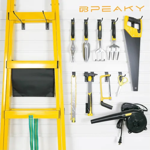 Miniatura 8 de Ganchos de pared para listones negros de 10 cm, 25 piezas, ganchos para pared de listones resistentes, ganchos para exhibición para venta al por