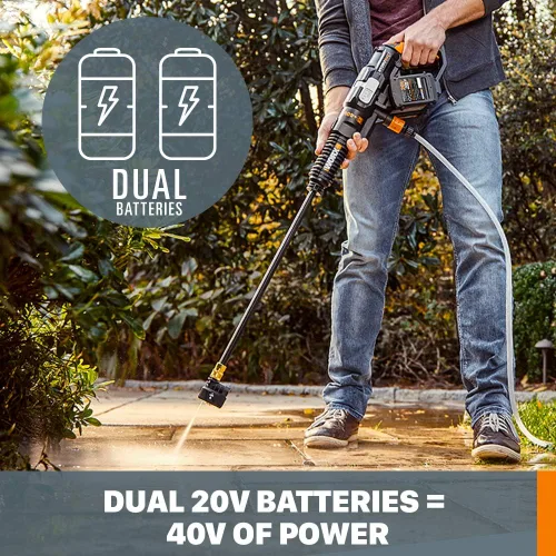 Miniatura 4 de Worx 40V (2.0Ah) Power Share Hydroshot Limpiador a presión portátil - WG644.9 (Solo herramienta)