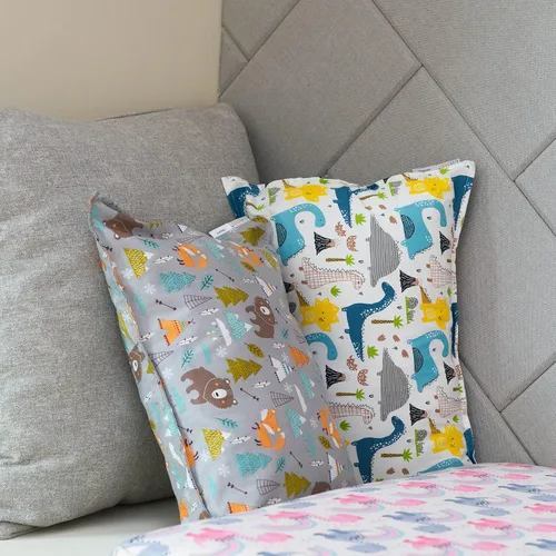 Miniatura 8 de ALVABABY Paquete de 2 fundas de almohada de algodón orgánico para niños pequeños, fundas de almohada para niños de 13 x 18 pulgadas o 12 x 16