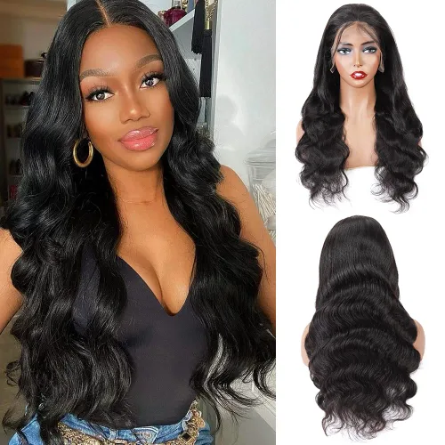 Miniatura 21 de Cabello humano ondulado con cierre frontal de encaje HD 4 x 4, cierre de encaje con cabello de bebé, cabello humano 100% virgen brasileño
