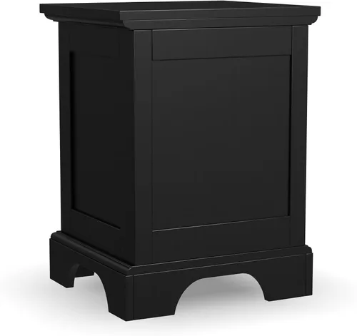 Miniatura 7 de Homestyles Mesita de noche negra Bedford