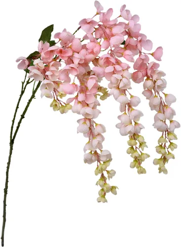 Miniatura 9 de Arbusto de flores colgantes de glicina blanca artificial, 2 piezas de 38.2 pulgadas, guirnalda de glicina de seda falsa, flores de glicina, Blanco