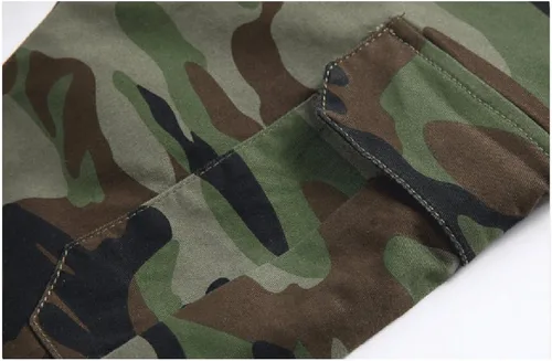 Miniatura 5 de LOKTARC - Pantalones de chándal con cordón para niños, diseño de camuflaje