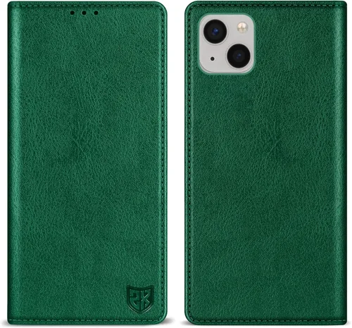 Miniatura 20 de ZZXX Funda tipo cartera para iPhone 13 con bloqueo RFID, soporte de ranura para tarjetas, funda protectora de cuero magnético fuerte plegable