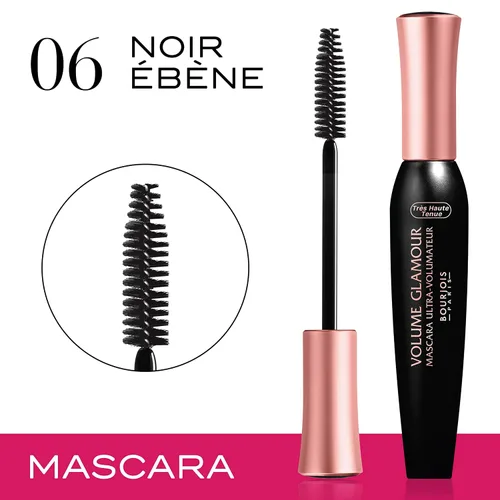 Miniatura 2 de Bourjois Volume Glamour - Máscara para mujer, # 06 Noir Ebene, 0.4 onzas