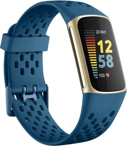 Miniatura 10 de Getino Bandas compatibles con Fitbit Charge, correas deportivas de repuesto ajustables transpirables suaves para Fitbit Charge 5/6, Negro
