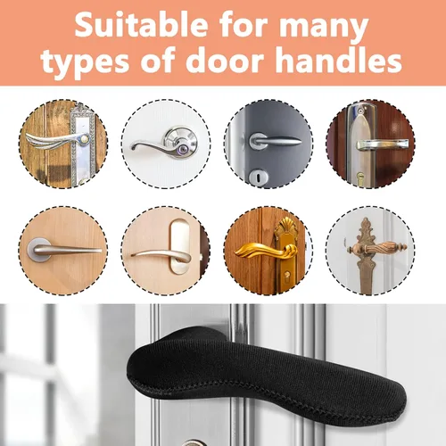 Miniatura 3 de moonoom 4 fundas para manijas de puerta, protector antiquemaduras para pomo de puerta, protege las manos de quemaduras y escalofríos