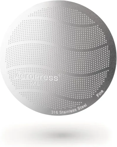 AeroPress XL Filtro Reutilizable de Acero Inoxidable 316, Filtro de Café de Metal Duradero, Sostenible, Ecológico, Apto para Viajes, Se Ajusta a las