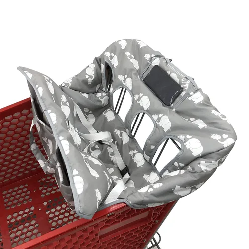 Funda doble para carrito de compras para hermanos bebés con funda de transporte. Plegable para tiendas de comestibles al por mayor como Costco SAMS