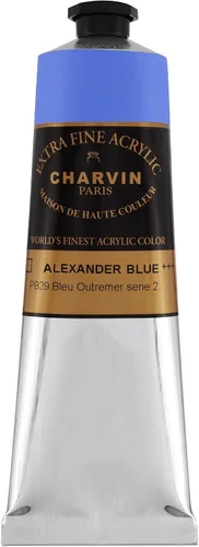 Miniatura 170 de Charvin Pintura acrílica profesional extrafina – verde absenta, tubo de 2.1 fl oz, pigmentos de triple fresado, resistente a la luz, pinturas