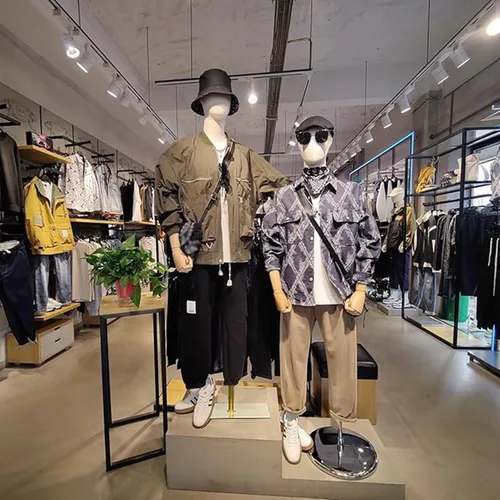 Miniatura 6 de Maniquí masculino adulto forma torso con mango ajustable, maniquí desmontable modelo de exhibición de tienda de cuerpo para exhibición de joyas