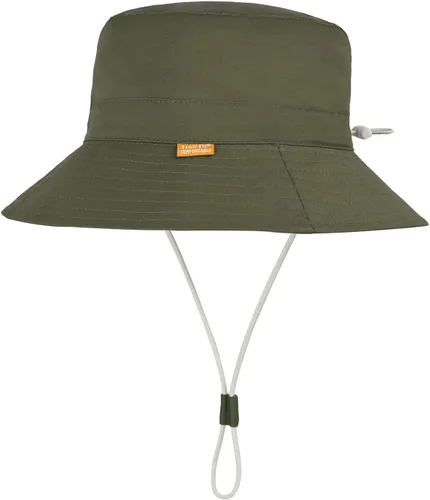 Miniatura 5 de Sombrero de sol unisex para bebé, lino y algodón, ajustable, para niños pequeños, con protección solar UPF 50+ (5 tamaños0-8T)