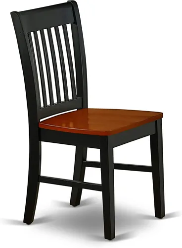 Miniatura 6 de East West Furniture ANNO3-BCH-W Juego de mesa y sillas de cocina de 3 piezas contiene una mesa de comedor redonda con pedestal y 2 sillas de asiento