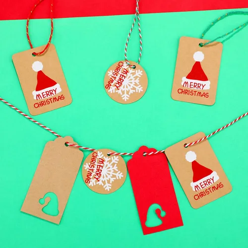 Miniatura 3 de Boao Cordeles de algodón para envolver Navidad, 4 rollos de 1312 pies, cuerda de algodón para Navidad, manualidades, regalo, panaderos, cuerda