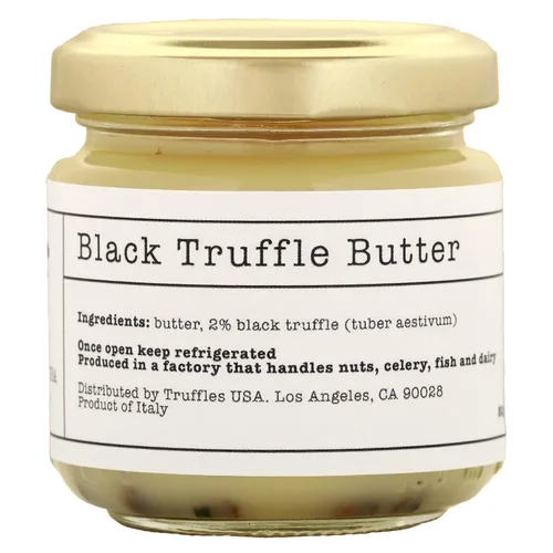 Miniatura 2 de TRUFFLES USA Tarro de mantequilla de trufa negra de 2.82 onzas, importado de Italia, receta gourmet única hecha con ingredientes italianos
