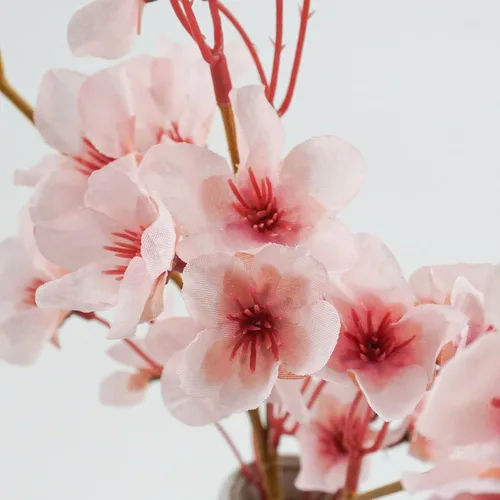 Miniatura 4 de Uieke 8 flores artificiales de cerezo, ramas de flor de cerezo de seda, arreglo de flores de ciruelo falsas para bricolaje, hogar, boda, árbol, 8