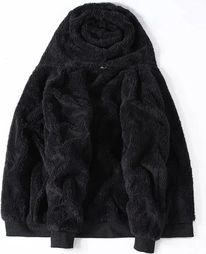 Miniatura 3 de GEEK LIGHTING - Sudaderas con capucha para hombre, de forro polar grueso, con cierre completo y forro de Sherpa grueso