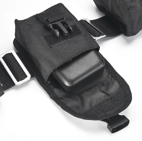 Miniatura 5 de Kit de cinturón de buceo, 1 cinturón de peso de buceo, 4 bolsillos de peso, 5 protectores de peso para buceo, apnea, pesca submarina y otras
