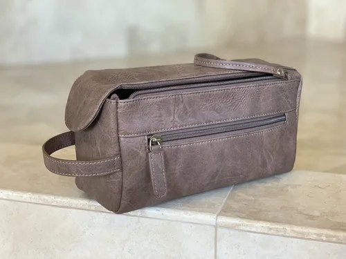 Miniatura 7 de Calissimo Bolsa de viaje - Kit de doble cremallera Dopp - Kit de afeitado. Neceser de gran capacidad