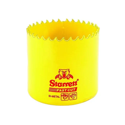 Miniatura 29 de Starrett FCH0100-G - Sierra de agujero recto de corte rápido bimetálica con dientes HSS resistentes a la abrasión, ideal para cortar metal, acero