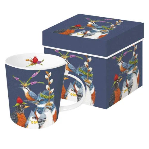 Miniatura 2 de Paperproducts Design Vicki Sawyer - Taza en caja de regalo, tazas de porcelana de hueso para café, té, aptas para lavavajillas y microondas, 13.5