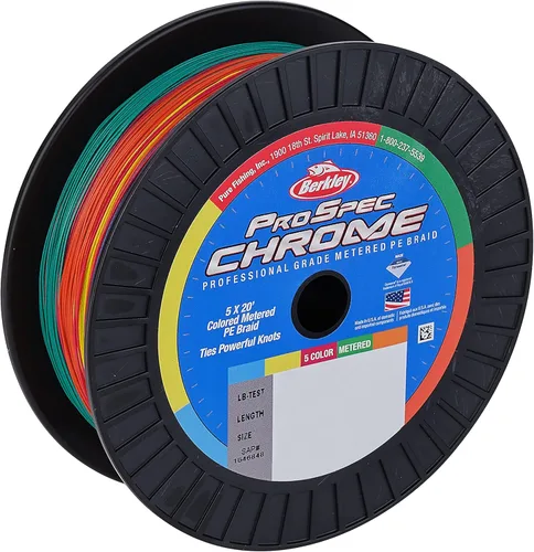 Miniatura 4 de Berkley ProSpec - Línea de pesca trenzada de agua salada cromada de 5 x 20 pies