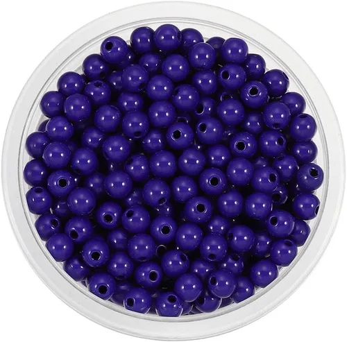 Miniatura 9 de 200 cuentas redondas acrílicas de 0.394 a 0.787 pulgadas (6 a 0.787 in) de color caramelo, cuentas espaciadoras sueltas para manualidades para hacer