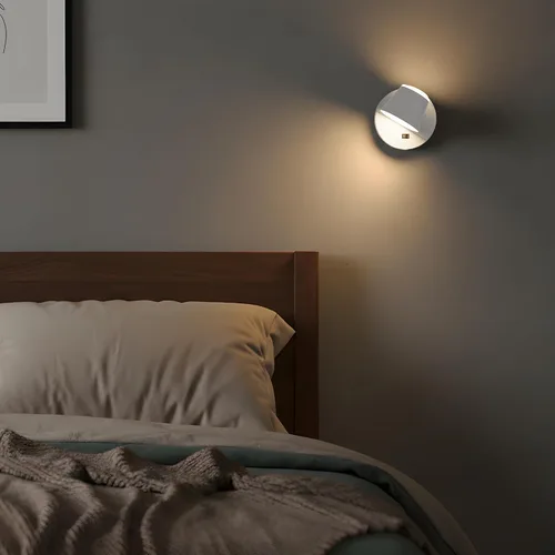 Miniatura 8 de URSOLA Aplique de pared que funciona con pilas con control remoto, lámpara de pared recargable con batería LED de 9000mAh, 3CCT y ajustable
