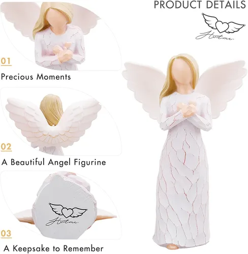 Miniatura 3 de Ángel del recuerdo, figura esculpida pintada a mano, regalo para expresar condolencia, comodidad, amor y curación