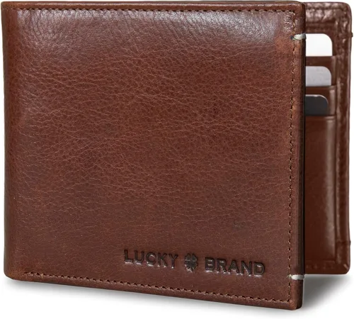 Miniatura 6 de Lucky Brand Men's Bifold Wallet ID Window Card Slots Genuine Leather Organization Durable Stylish