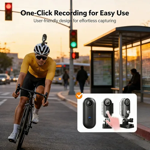Miniatura 6 de JETO Mini cámara corporal 4K 64G, Cámara magnética portátil con clip, POV gran angular de 150°, WiFi App Live View, Caso impermeable, Caso/soporte