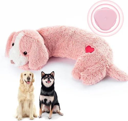 Miniatura 12 de Moropaky Juguete de latido para cachorros, animal de peluche con latido para cachorros, juguete de felpa con latido para cachorros, juguete