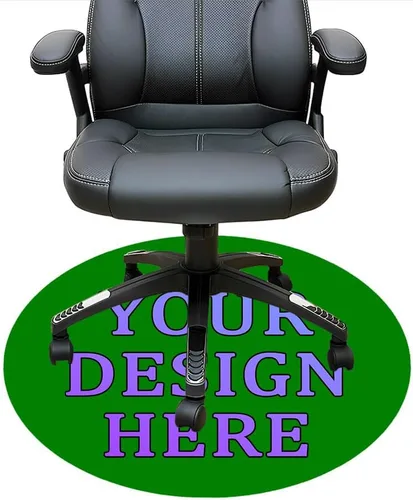 Miniatura 52 de Tapete redondo personalizado para silla de escritorio de oficina, diseño de tu propio logotipo de foto, texto, alfombrillas circulares