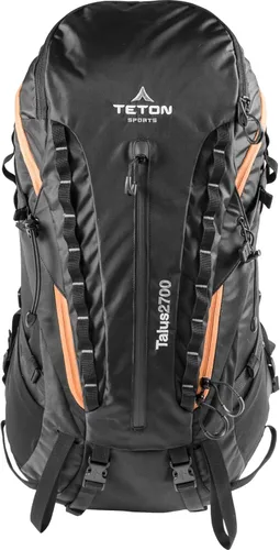 Mochila Teton Talus 2700; mochila de senderismo ligera para camping, caza, viajes y deportes al aire libre; incluye poncho que te cubre a ti y a tu