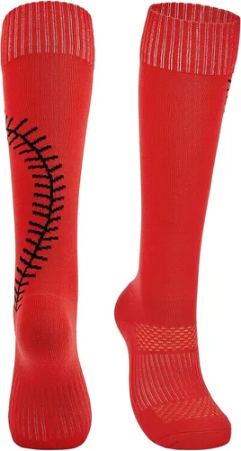 Miniatura 4 de American Trends Calcetines de sóftbol para niñas y adultos, calcetines de béisbol y sóftbol, calcetines deportivos con puntadas, para niñas jóvenes