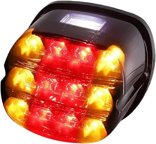 Miniatura 11 de Luz trasera LED roja parpadeante para motocicleta, mejora de luces traseras HD para Harley Dyna Road King Electra Glide Street Bob Touring, piezas